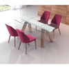 Vaz Dining Chair - Red Velvet - ZM-100269