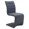 Hyper Dining Chair - Tufted, Dark Gray - ZM-100285