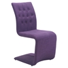 Hyper Dining Chair - Tufted, Purple - ZM-100287