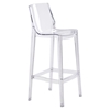 Phantom Backless Bar Chair - Clear - ZM-100289