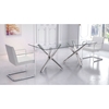 Stant Rectangular Dining Table - Chrome - ZM-100351