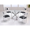 Stant Round Dining Table - Chrome - ZM-100352