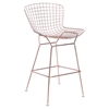Wire Bar Chair - Backless, Rose Gold - ZM-100362