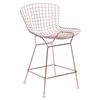 Wire Counter Chair - Backless, Rose Gold - ZM-100363