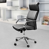 Lider Pro Office Chair - Chrome Steel, Black - ZM-205310