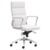 Engineer High Back Office Chair - Casters, White - ZM-205893