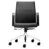 Conductor Low Back Office Chair - Casters, Black - ZM-206100