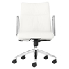 Dean Low Back Office Chair - Casters, White - ZM-206137