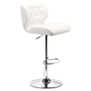 Formula White Bar Chair - Swivel, Adjustable - ZM-300217