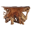 Dino Console Table - Natural and Antique Gold - ZM-404231