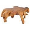 Broll Coffee Table - Natural and Antique Gold - ZM-404232