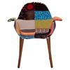 Moshe Patchwork Occasional Chair - Multicolor - ZM-500349