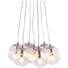Decadence Ceiling Lamp - Clear Glass Orbs, Chrome - ZM-50081