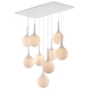 Epsilon Ceiling Lamp - Frosted Glass Orbs, White Metal - ZM-50088