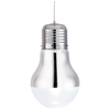 Gilese Light Bulb Ceiling Lamp - Glass Shade, Chrome - ZM-50089