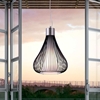 Interstellar Ceiling Lamp - Frosted Glass, Black Metal Wire - ZM-50105