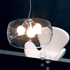 Asteroids Ceiling Lamp - Clear Glass, Chrome Metal - ZM-50106