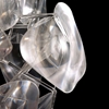 Gamma Ceiling Lamp - Translucent Plastic Petals, Chrome - ZM-50109