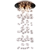 Inertia Ceiling Lamp - Clear Glass Orbs, Stainless Steel - ZM-50115