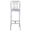 Gastro Brushed Aluminum Bar Chair - ZM-701199