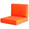 Cosmopolitan Patio Armchair - Brushed Aluminum, Teak, Orange - ZM-701840-703650