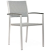 Metropolitan Outdoor Woven Armchair - Brushed Aluminum - ZM-701865