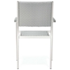 Metropolitan Outdoor Woven Armchair - Brushed Aluminum - ZM-701865