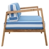 Bilander Arm Chair Cushion - Blue and White - ZM-703565