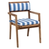 Nautical Chair Seat Cushion - Blue and White - ZM-703568