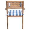 Nautical Chair Seat Cushion - Blue and White - ZM-703568