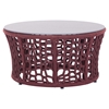 Faye Bay Beach Coffee Table - Cranberry and Granite - ZM-703580