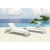Sun Beach Chaise Lounge - White - ZM-703586