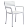 Wald Dining Arm Chair - White - ZM-703610