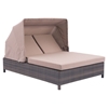 Siesta Key Double Chaise Lounge - Brown and Beige - ZM-703633