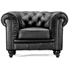 Aristocrat Classic Tufted Leather Armchair - ZM-90010X