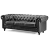 Aristocrat Classic Tufted Leather Sofa - ZM-90011X