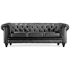 Aristocrat Classic Tufted Leather Sofa - ZM-90011X