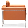 Singular Modern Armchair - Chrome Steel, Terracotta - ZM-900162