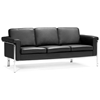 Singular Modern Sofa - Chrome Steel, Black - ZM-900166