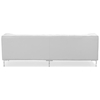 Providence Tufted Sofa - Chrome Steel, White - ZM-900275