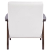 Aventura Arm Chair - Tufted, White - ZM-900639