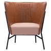 Assange Occasional Chair - Coffee and Beige - ZM-98087