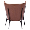 Assange Occasional Chair - Coffee and Beige - ZM-98087