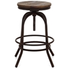 Twin Peaks 24" Backless Counter Stool - Distressed Natural - ZM-98184