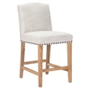 Pasadena Counter Chair - Nailheads, Beige - ZM-98601