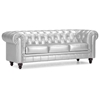 Aristocrat Silver Tufted Sofa - ZM-900112