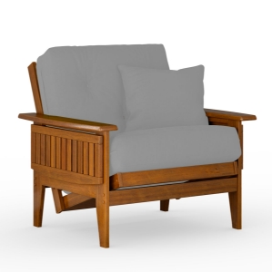 Eastridge Wood Chair (Frame Only) with Tray Arm, Heritage Finish 