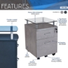 Two Drawer Filing Cabinet - RTA-S06