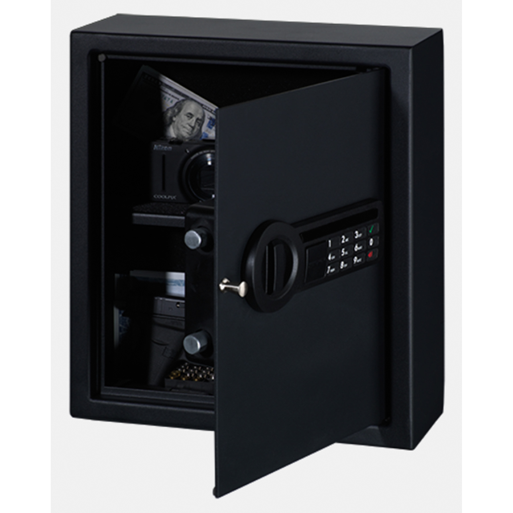 Strong Box Safe Robbery Strong Box Personal Drawer/Wall Safe w/ Electronic Lock | DCG Stores