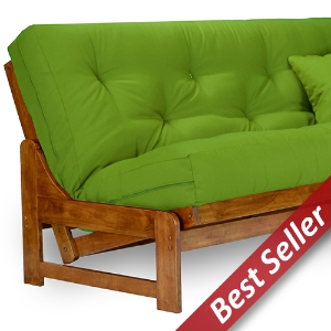 Arden Wood Futon Frame (Full or Queen Size) - Armless Minimalist Style 